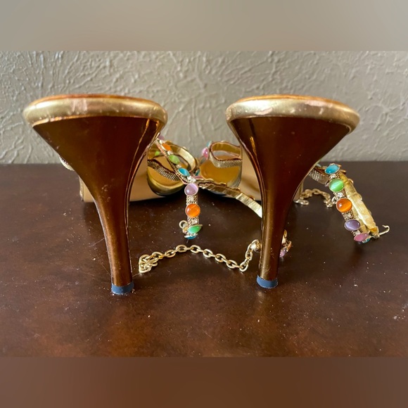 J.Renee jeweled heeled sandals, size 10M - Picture 3 of 5